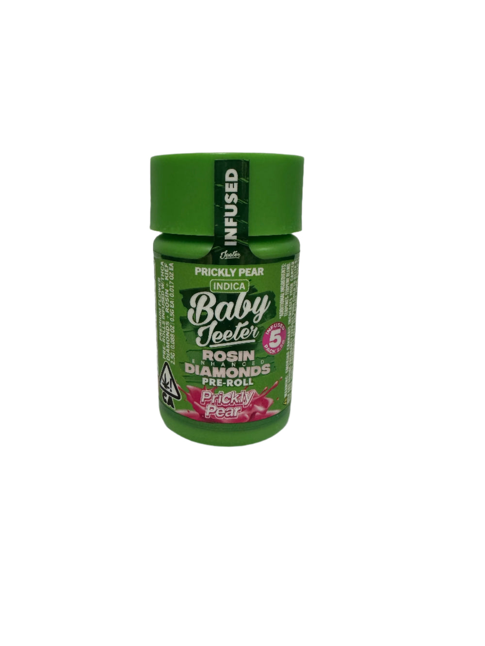 BABY JETER - 5 INFUSED PRE ROLLS - PRICKLY PEAR - INDICA